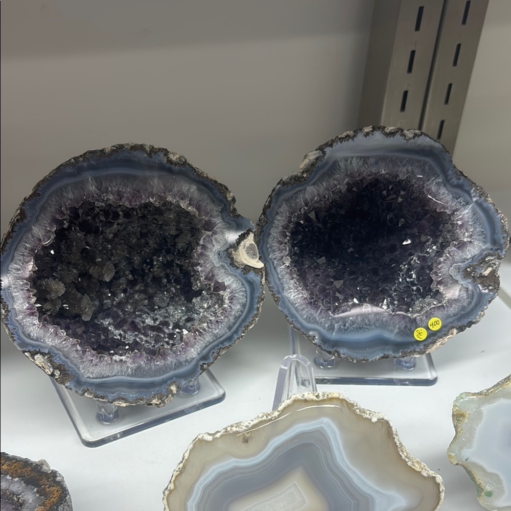 Stunning Geode Bookends - image 1